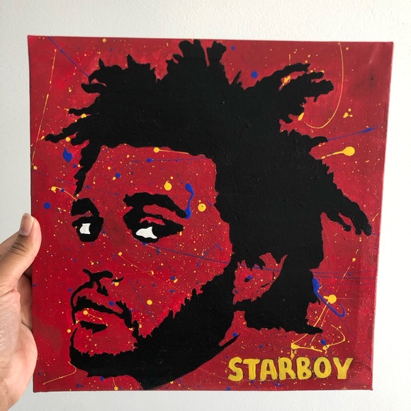 The Weeknd Acrylic Painting - Picture 4 of 8